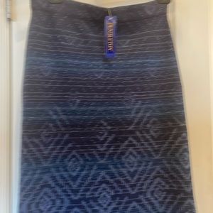 Women’s Pendleton women’s wool blue patterned skirt. Small NWT